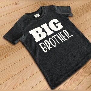 NEW Gray Big Brother Sibling T Shirt Youth Small 8